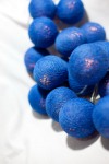 Navy Dark Blue 6cm ball fairy lights - 100 decor and bulbs - 10 metre string party lighting